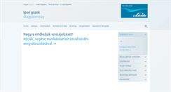 Desktop Screenshot of lindegas.hu